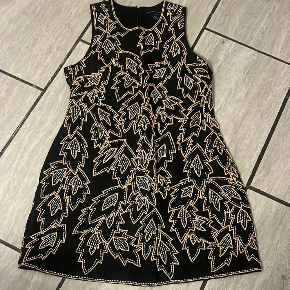 French Connection Mini Sheath Dress with Embellished Design 8